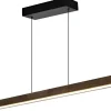 Avlånga Taklampor-Aneta Linea Taklampa 100cm LED 22W 3000K Brun/Svart
