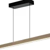 Avlånga Taklampor < Aneta Linea Taklampa 100cm LED 22W 3000K Trä/Svart