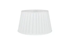 Plisserade Lampskärmar-Hallbergs Linero Lampskärm Plisserad Ø20cm Vit