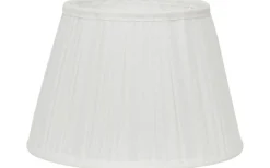 Plisserade Lampskärmar-Hallbergs Linero Plisserad Lampskärm Ø20cm Offwhite