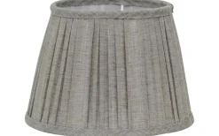 Plisserade Lampskärmar-Hallbergs Linero Plisserad Lampskärm Ø24cm Natur
