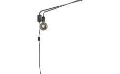 Läslampor-Trio Lighting Line Vägglampa E27 mattsvart