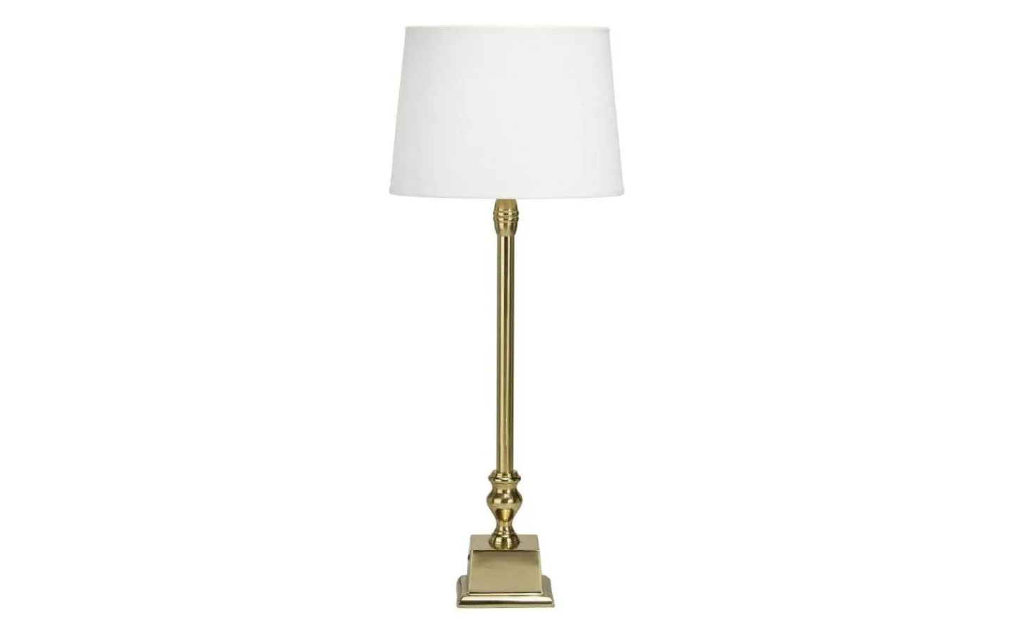Bordslampor-PR Home Linné Bordslampa 50cm Guld med lampskärm Sofia Offwhite
