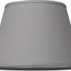 Enfärgade Runda Lampskärmar < Cottex Linne Lampskärm Ø25cm Grå