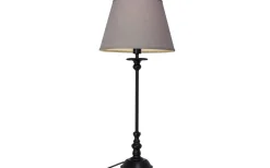 Enfärgade Runda Lampskärmar < Cottex Linne Lampskärm Ø25cm Grå
