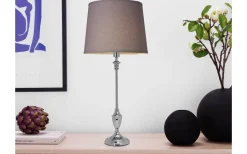 Enfärgade Runda Lampskärmar < Cottex Linne Lampskärm Ø30cm Grå