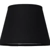 Enfärgade Runda Lampskärmar < Cottex Linne Lampskärm Ø20cm Svart