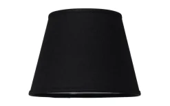 Enfärgade Runda Lampskärmar < Cottex Linne Lampskärm Ø20cm Svart