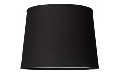 Enfärgade Runda Lampskärmar < Cottex Linne Lampskärm Ø30cm Svart