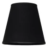 Enfärgade Runda Lampskärmar-Cottex Linne Lampskärm Ø17cm Svart