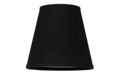 Enfärgade Runda Lampskärmar-Cottex Linne Lampskärm Ø17cm Svart