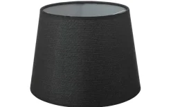 Enfärgade Runda Lampskärmar-Cottex Linne Lampskärm Ø25cm Svart