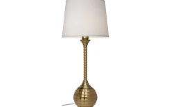 Enfärgade Runda Lampskärmar < Cottex Linne Lampskärm Ø30cm Vit