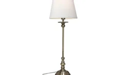 Enfärgade Runda Lampskärmar-Cottex Linne Lampskärm Ø21cm Vit