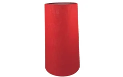 Cylinder Lampskärmar-Oriva Linne Lampskärm Cylinder Ø16cm Röd