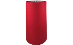 Cylinder Lampskärmar-Oriva Linne Lampskärm Cylinder Ø16cm Vinröd