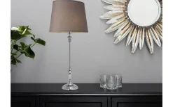 Ovala Lampskärmar < Cottex Linne Lampskärm Oval 32cm Grå