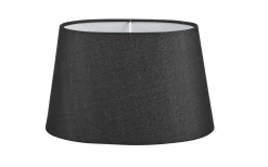 Ovala Lampskärmar-Cottex Linne Lampskärm Oval 32cm Svart