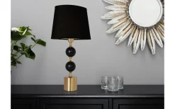 Ovala Lampskärmar-Cottex Linne Lampskärm Oval 32cm Svart
