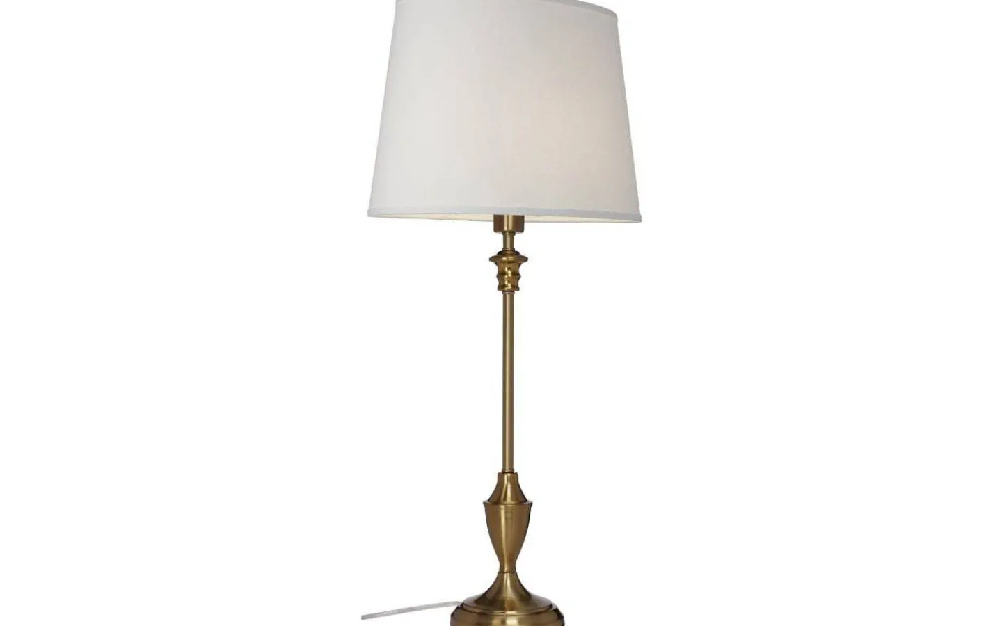 Ovala Lampskärmar < Cottex Linne Lampskärm Oval 32cm Vit