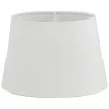 Ovala Lampskärmar < Oriva Linne Lampskärm Oval 22cm Vit