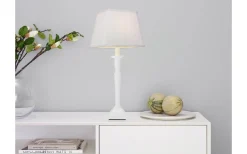 Rektangulära Lampskärmar-Cottex Linne Lampskärm Rektangulär 23,5cm Vit