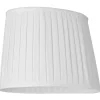 Plisserade Lampskärmar|Ovala Lampskärmar < Cottex Linne Plisserad Lampskärm Oval 32cm Vit