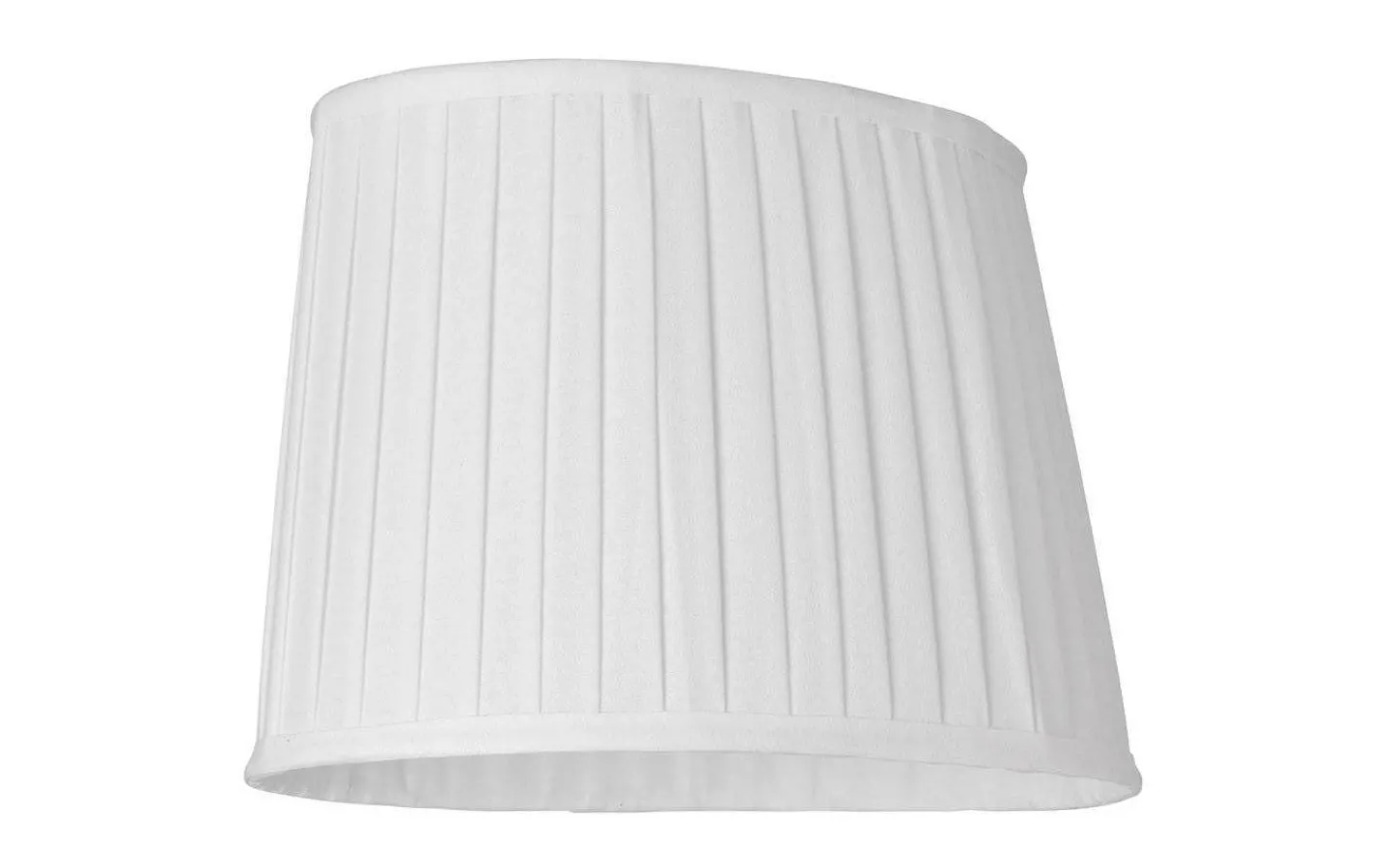 Plisserade Lampskärmar|Ovala Lampskärmar < Cottex Linne Plisserad Lampskärm Oval 32cm Vit