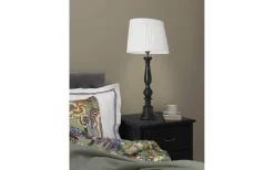 Plisserade Lampskärmar|Ovala Lampskärmar < Cottex Linne Plisserad Lampskärm Oval 32cm Vit