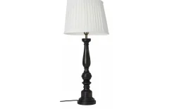 Plisserade Lampskärmar|Ovala Lampskärmar < Cottex Linne Plisserad Lampskärm Oval 32cm Vit