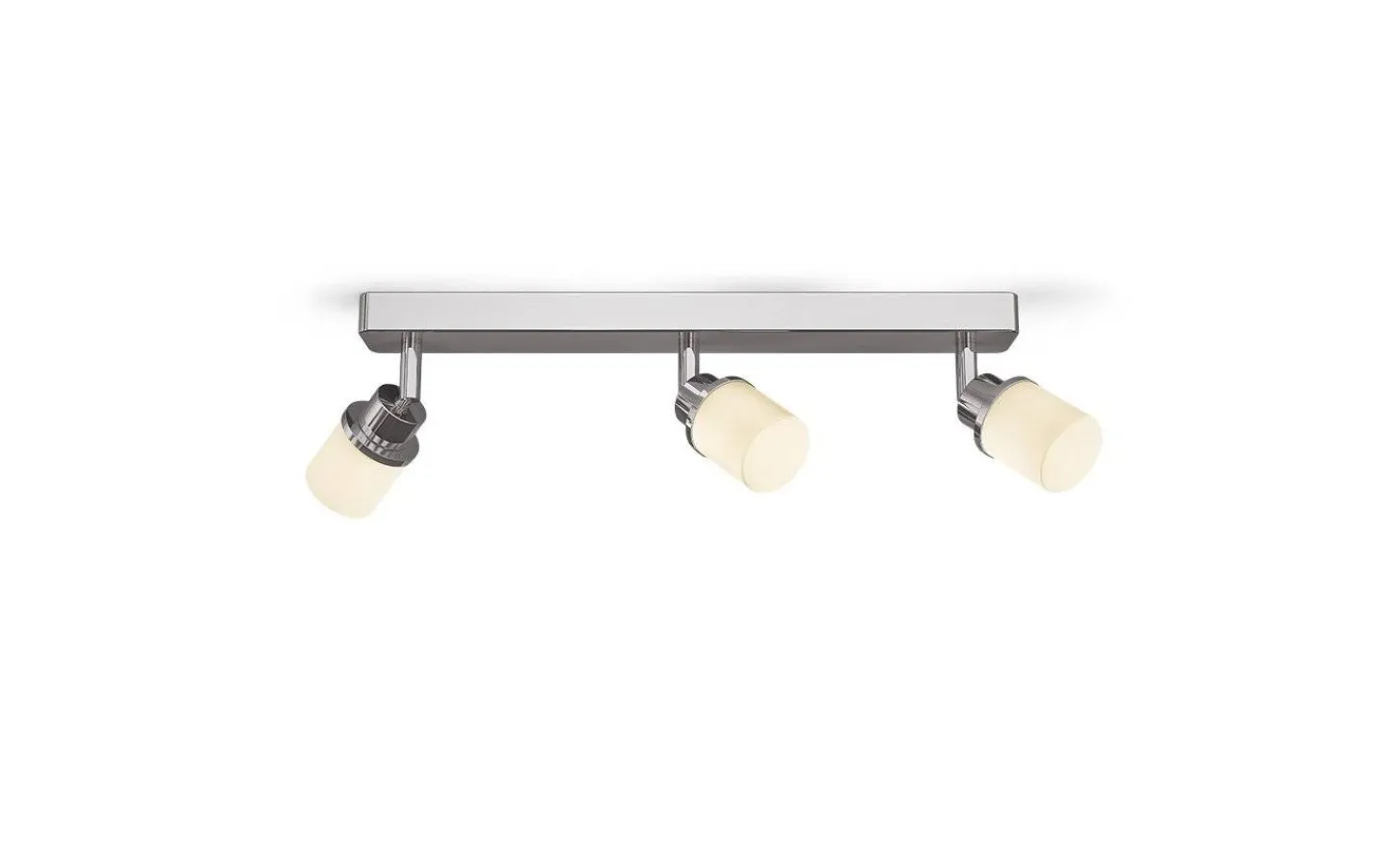 Badrumslampor Vägg|Badrumslampor Tak-Rendl Linn III Takspotlight 40cm Krom/Opal IP44