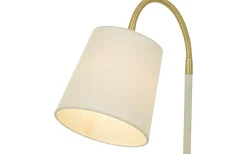 Skrivbordslampor-Aneta Ljusdal Bordslampa 49cm Vit/Matt Mässing