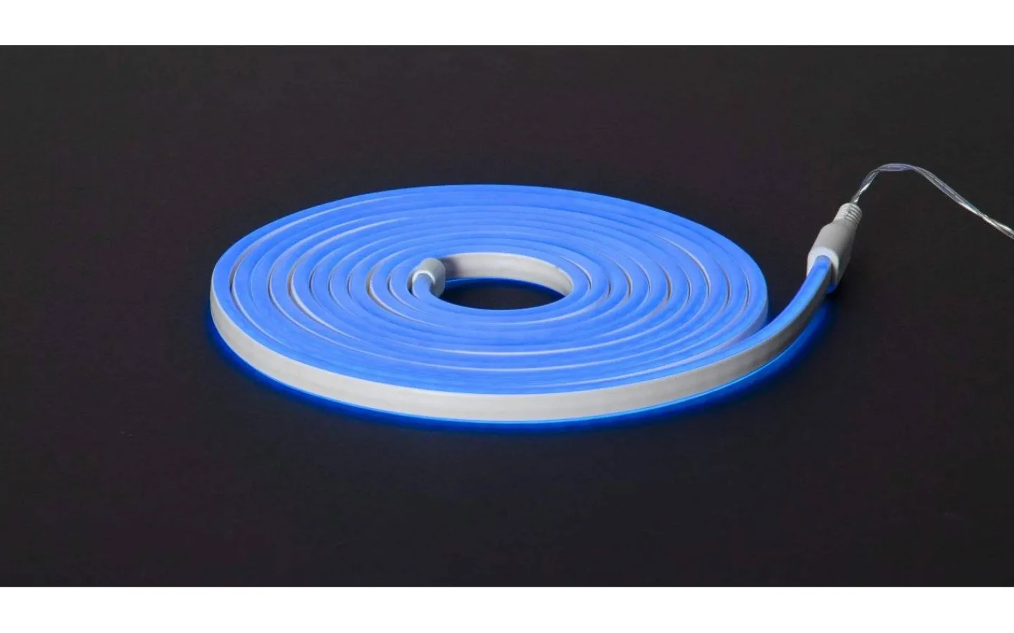 Utomhusdekorationer|230V Led Neonslang-Star Trading Ljusslang FlatNeon Blå 12W 5m IP44