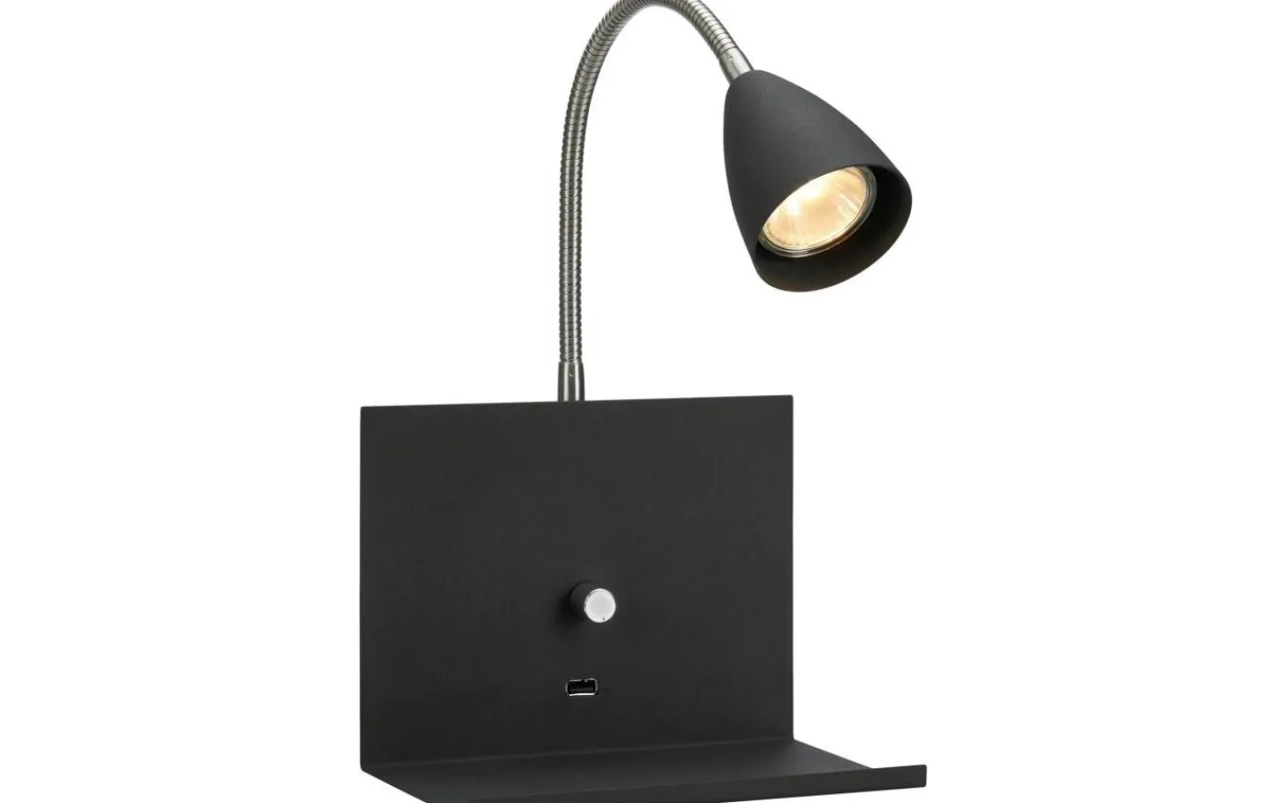 Sovrum|Läslampor-Markslojd Logi Vägglampa Svart