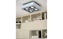 Plafonder < Eglo Loke Plafond 25cm LED Borstad Aluminium