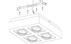 Plafonder < Eglo Loke Plafond 25cm LED Borstad Aluminium