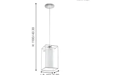 Fönsterlampor-Eglo Loncino Fönsterlampa 15cm Krom