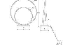 Bordslampor-Aneta Loop Bordslampa 37cm LED 14W 3000K Svart
