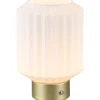 Uppladdningsbara Lampor Inomhus|Bordslampor-Reality Lord Bordslampa LED matt mässing/vit uppladdningsbar