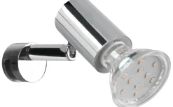 Badrumslampor Vägg-Trio Lighting Lorenzo H2O Vägglampa 1-dels GU10 krom IP44