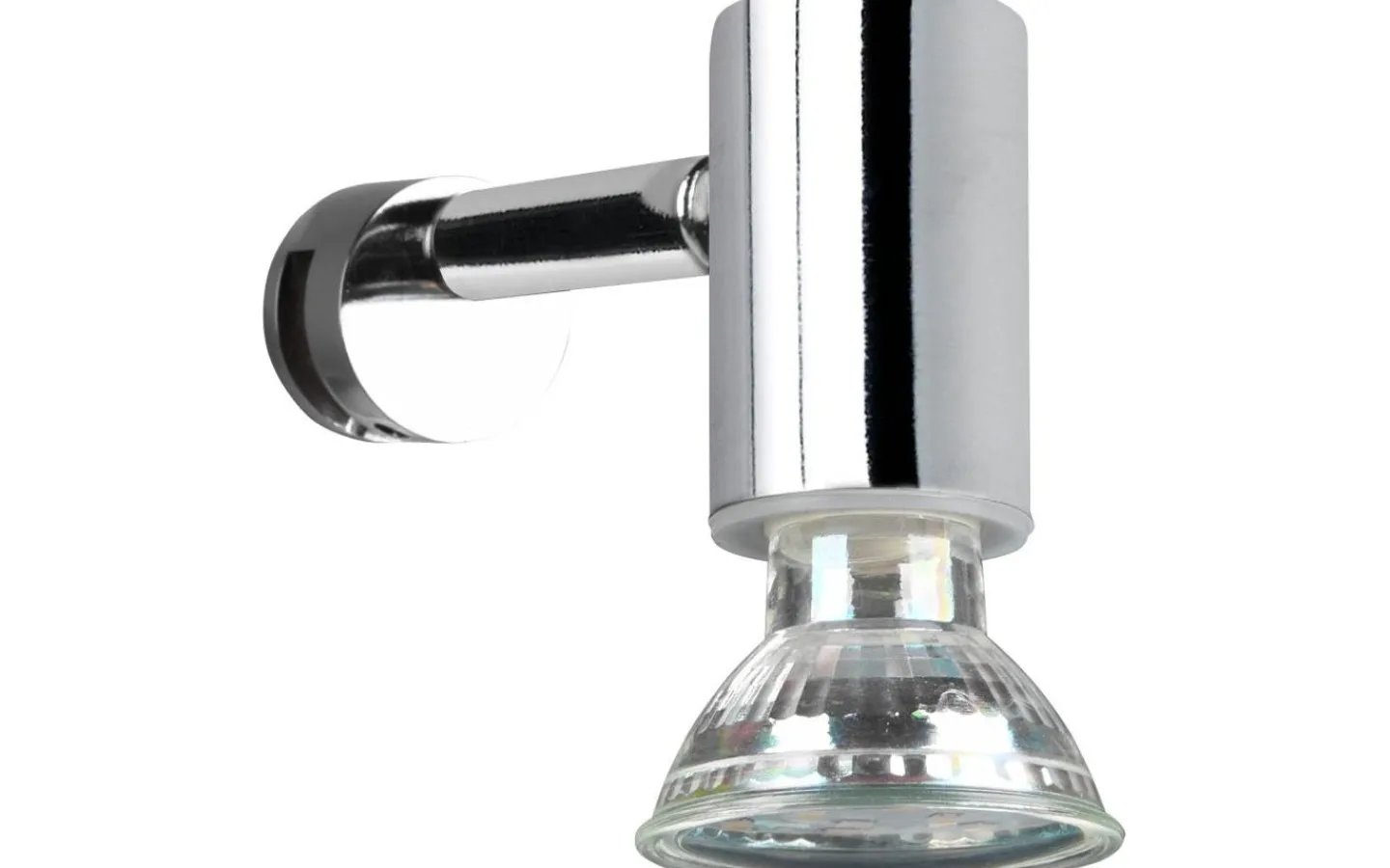 Badrumslampor Vägg-Trio Lighting Lorenzo H2O Vägglampa 1-dels GU10 krom IP44