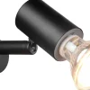 Badrumslampor Vägg-Trio Lighting Lorenzo H2O Vägglampa 1-dels GU10 mattsvart IP44