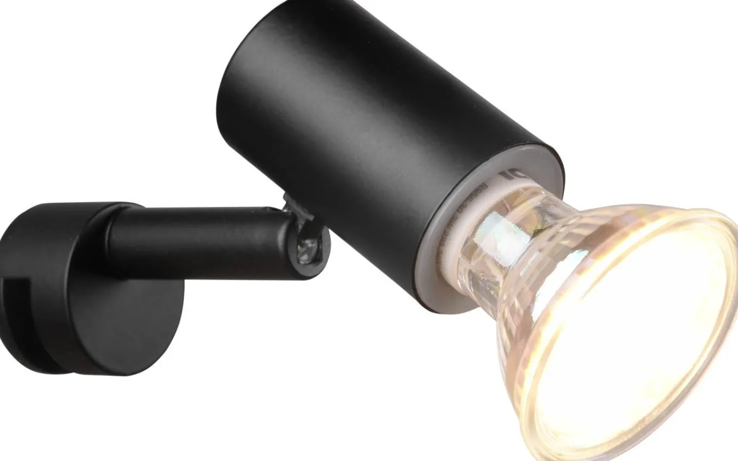 Badrumslampor Vägg-Trio Lighting Lorenzo H2O Vägglampa 1-dels GU10 mattsvart IP44
