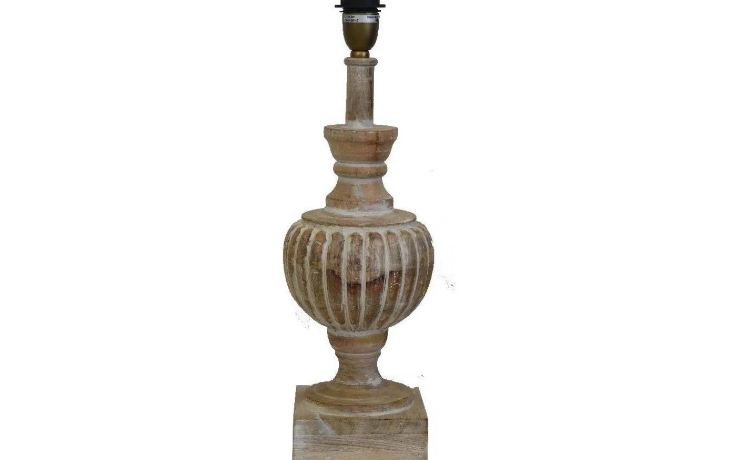 Lampfötter < Hallbergs Louis Lampfot 52cm White Wash