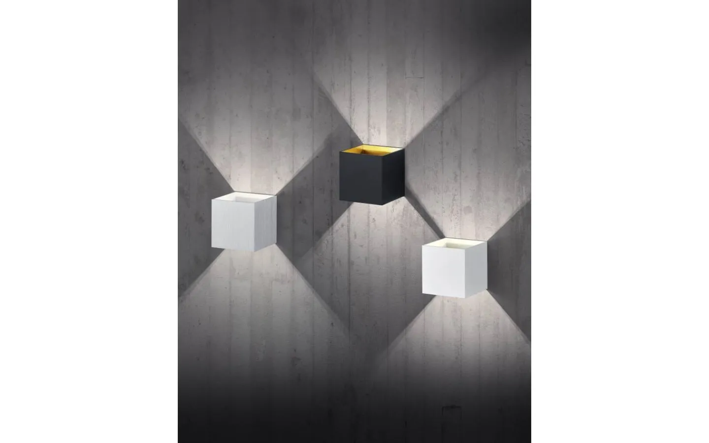 Lampetter-Trio Lighting Louis Vägglampa LED matt vit