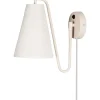 Lampetter-Globen Lighting Lou Vägglampa Vit Bouclé/Beige