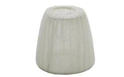 Plisserade Lampskärmar-Hallbergs Lovenia Plisserad Lampskärm Ø12cm Offwhite