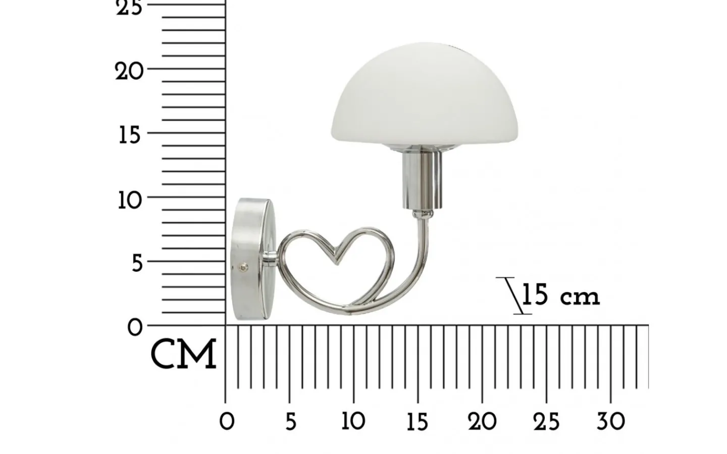 Lampetter < Mauro Ferretti Lovy Vägglampa 22cm Silver