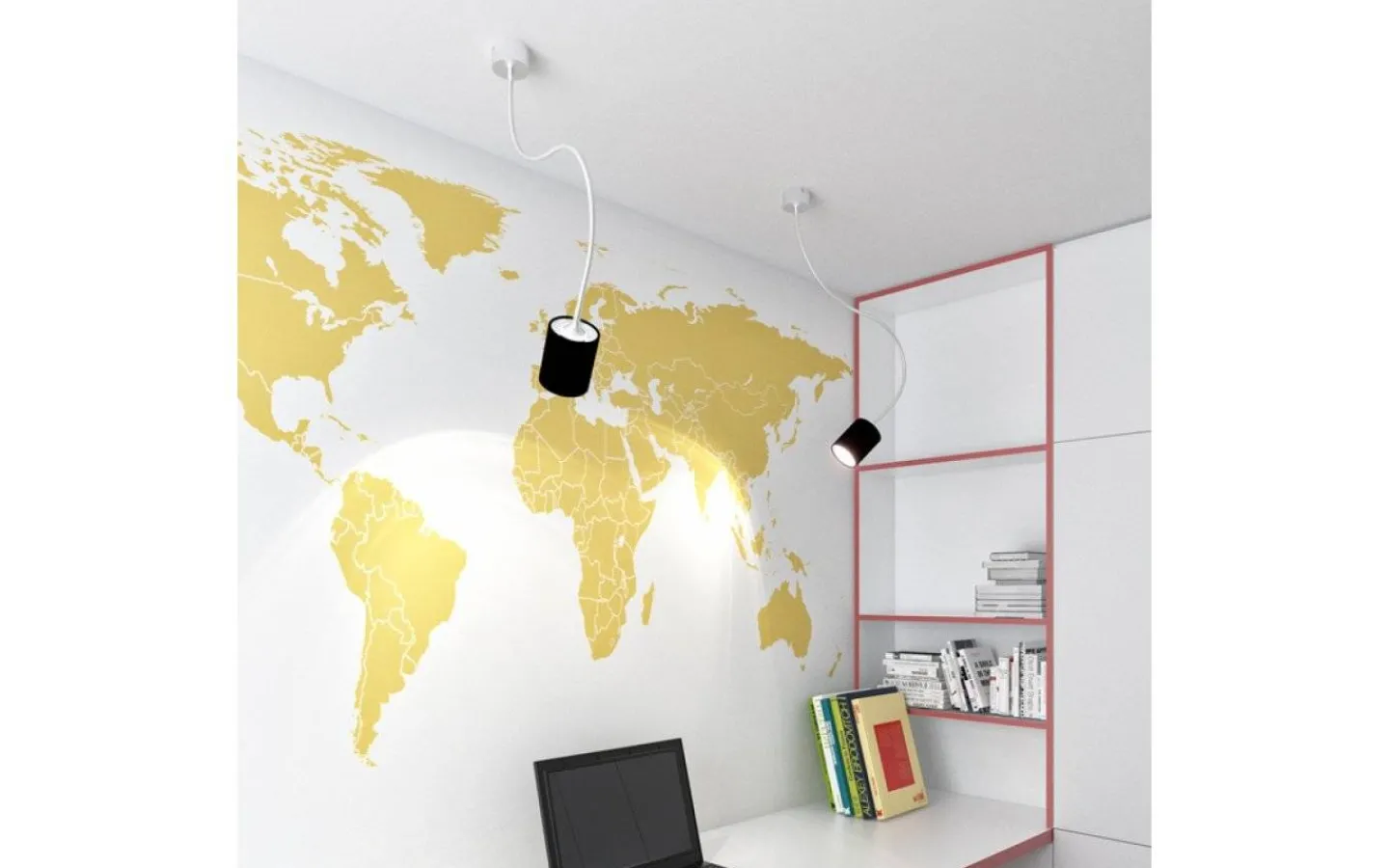 Fönsterlampor-Rendl Loyd LED 1 Taklampa Svart/Matt nickel LED 4,5W 3000K
