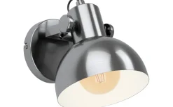 Läslampor < Eglo Lubenham 1 Vägglampa Stålantik/Creme